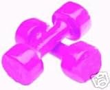 Pair Vinyl Coated Dumbbells - 12 lb each.
