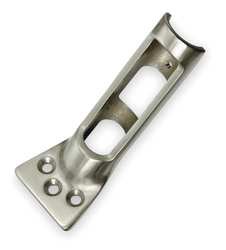 Battalion 1XNJ7 Flag Pole Bracket, Nickel, L 6 1/4 In