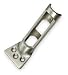 Battalion 1XNJ7 Flag Pole Bracket, Nickel, L 6 1/4 In