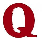 8-Inch Wall Hanging Wood Letter Q Red