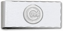 Sterling Silver CHICAGO CUBS C CUBS LOGO 5/8 MONEY CLIP