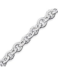 Sterling Silver 7.75 Inch Polished Fancy Link Toggle Bracelet - 7.75 Inch