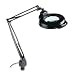 Electrix Illumination 7121-BK Fluorescent magnifier swing arm clamp-on lamp, 45 reach, black