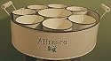 Metal Seed And Herb Tray With Seven Planters