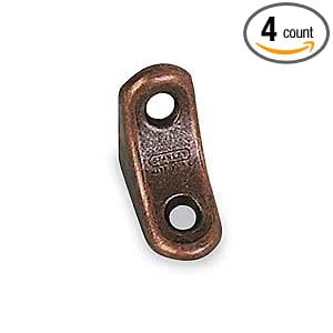 Battalion 1WDN1 Chair Corner Braces, Steel, 1 In W, PK 4 by 