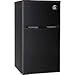 RCA RFR832-BLACK, 3.2 cu. ft. 2 Door Fridge with Freezer, Black Bar Fridge