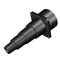2½" to ¾ DUST COLLECTION RUBBER ADAPTOR