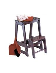 Winsome 2 Step Antique Walnut Step Stool