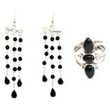 Jewelry from India - Earrings and Ring Sterling Silver(erss006)