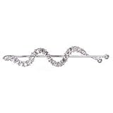 Girl Thing Curvy Rhinestone Barrette