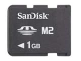 Electronics : Memory Stick Micro M2 1gb - SANDISK CORP. - SDMSM2-1024-E11M