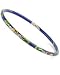 Blue Cloisonne Floral Bangle