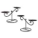 Steel candleholders, 'Scales of Justice' (pair)