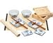 Kitchen Craft POGSET2 Pure Oriental Two Person Dining Gift Set - White & Blue, Gift Packed