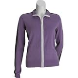 Sport Haley Pima Long Sleeve Crystal Zip Sweater