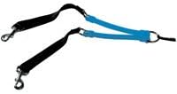 CRAZYcoupl'r Two Dog Leash Attachment - Huge - Blue