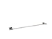 Ponte Giulio USA TBSQN1 Squared Towel Bar44; Satin