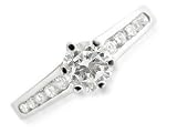 Image of 9ct White Gold Cubic Zirconia Ring