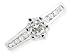 9ct White Gold Cubic Zirconia Ring
