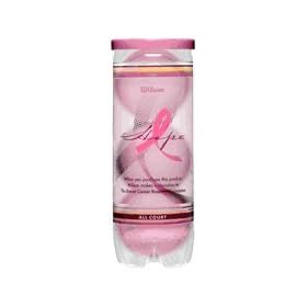 Wilson Hope "All Court" Breast Cancer Pink Tennis Balls - (1 Dozen Cans)