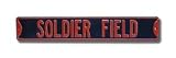 CHICAGO BEARS SOLDIER FIELD Authentic METAL STREET SIGN (6 X 36)