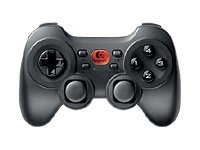 Childrens Toyshop  Electronics : Logitech Cordless Rumblepad 2 Vibration Feedback Gamepad [10-Button, PC/Mac, Blue]