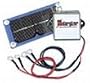 Industrial 12-Volt Solargizer -- 2-Wire Split Model 735X132. Special model includes two sets of positive and negative lugs for use with two 12-volt batteries connected in parallel. Solar-powered system designed for heavily-used or stored vehicles and equipment such as cars, trucks, vans, RVs, construction and agricultural equipment. Eliminates sulphur from lead plates and trickle charges all 6- and 12-volt lead-acid batteries.