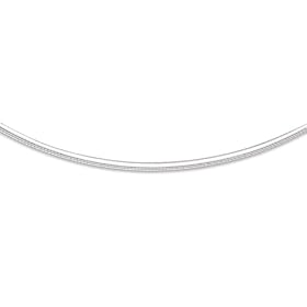 16 Inch 2MM Oval Omega Necklace - Free Shipping