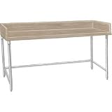 Bakers Top Work Table, 1 3/4 Thick Wood Top, 36 Depth Top, 48 Width W/ 4 Risers
