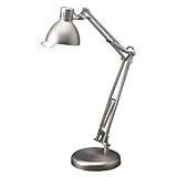 Grandrich FD-100 ST 50W Halogen Desk Lamp, Satin Steel