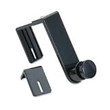 ELD24401 Single Over The Panel Hook, Fits 1-3/4 Doors, Ebony