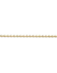 14K Gold Holds 28 2.6mm Stones 1.96ct Bar Link Tennis Bracelet Mounting