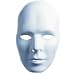 venezianische Maske neutral weiss Karneval Mann