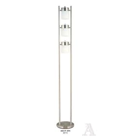 Contemporary Art Deco 3 Light Stainless Steel Floor Standing Lamp Light Fixture