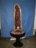 Review ASuperShop Home  / Aqua Amethyst Geode Fountain With Light And Crystal Sphere.