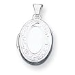 Sterling Silver Oval Locket