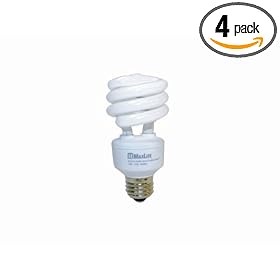 MaxLite HCS18WW4 18-Watt Home Comfort Series Compact Fluorescent Lamp Spiral (75-Watt equivalent) Warm White 4 Pack