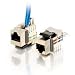 90° Cat6 RJ45 UTP Half-Shielded Keystone Jack