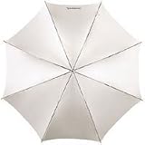 Westcott 43" Optical White Satin Collapsible Umbrella