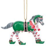 Enesco Trail of Painted Ponies Bells 'n' Elves Ornament, 2.4-Inch