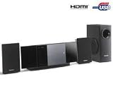 Panasonic - SC-PTX60EF-K - Home cinéma DVD 2.1 - Puissance 260 W - Station d'accueil iPod intégrée - USB