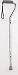 Aluminum Adjustable Silver Cane with Offset Handle