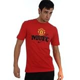 Nike Manchester United Core T Shirt Mens Diablo Red Medium