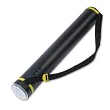Safco 30531 Telescoping document tube, 24-1/2 to 40, 3-1/2 dia., black tube/clear cap