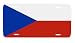 Czech Czechoslovakia Republic Flag Vanity Auto License Plate