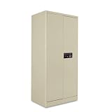 ALERA Quick-Assemble Cabinet, 1 Fixed/2 Adjustable Shelves, 36 x 18 x 42, Putty