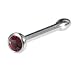 Swarovski Ruby Nose Bone