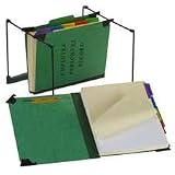 Pendaflex SER-2-ER Pendaflex Hanging Personnel Folders, 1/3 Cut, Top Tab, Letter, Red, 10/Box
