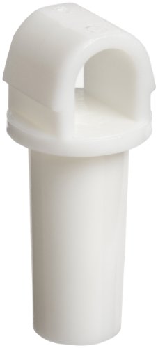 Value Plastics MTLP-1 White Nylon Tube Fitting, Male Luer Cap without Lock Ring, Tether Loop (Pack of 25)