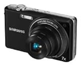 Samsung PL200 - Digital camera - compact - 14.2 Mpix - optical zoom: 7 x - supported memory: SD, SDHC - black
